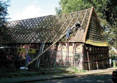 Entfernung der Dachziegel